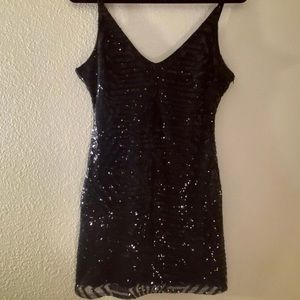Black sequin dress